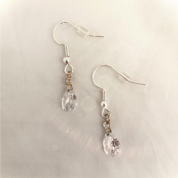 Handmade Cubic Drop Earrings - Picture 1 of 2